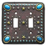 Jeweled Double Switch Plate