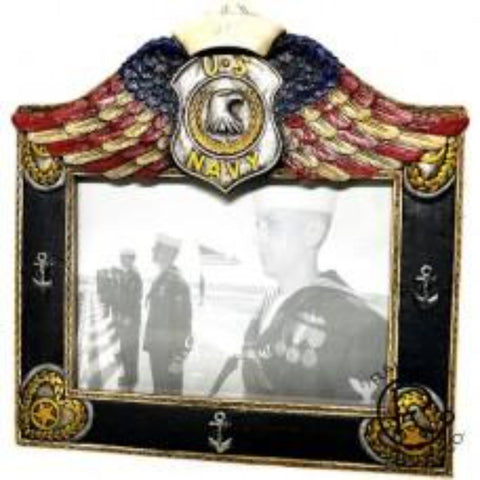 Navy Winged 7x5 Frame