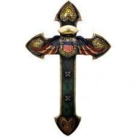 Coast Guard Winged Wall Cross