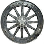 20" Wagon Wheel Plaque