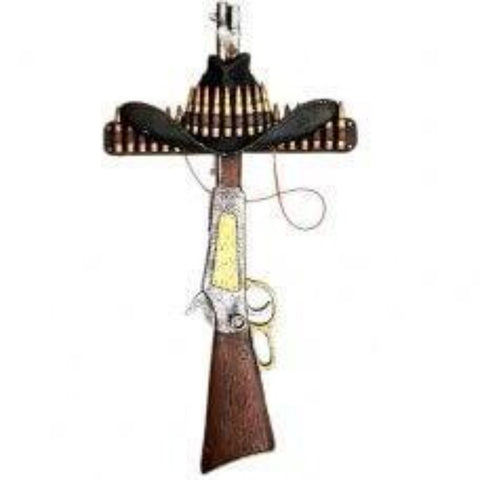 Cowboy Hat Bullet 22" Cross