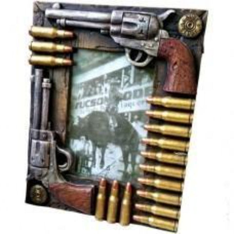 Double Gun & Bullet 4x6 Frame