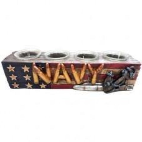 Navy US 4 Votive Candle Holder