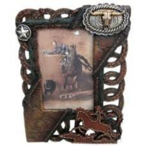 Leather Strap with Buckle 4x6 Frame