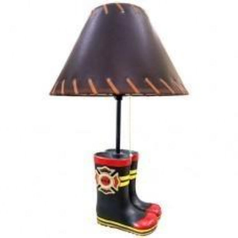 Fireman Boot Lamp with Shade