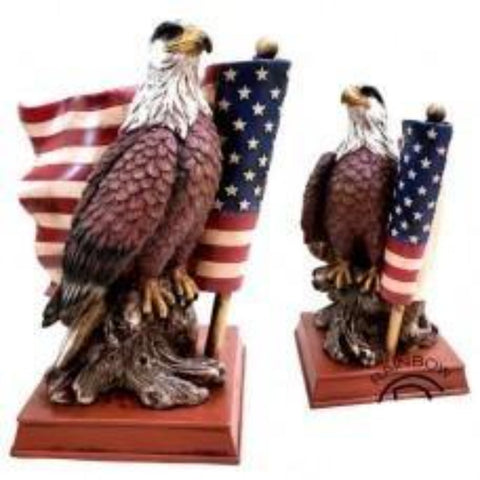 Eagle with US Flag Décor