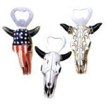 Cow Skull Beer Opener Set Of 3