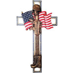 Fallen Soldier 14" Wall Cross