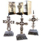 Silver Cross with Stand Set Of 3