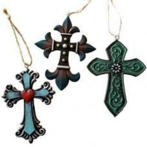 Cross Ornament 3 Piece Set