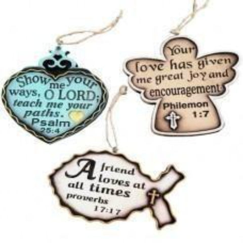 Bible Ornament 3 Piece Set