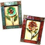 Flower Plaque Set of 2