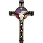 Texas Skull 10" Wall Cross