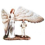 Navy with Angel Figurine