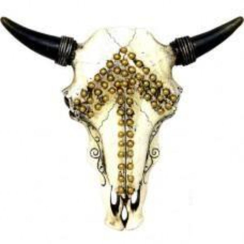 Arrow Cow Skull Plaque