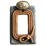 Horse w/Rope Single Rocker Switch Plate