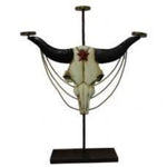 Longhorn Metal Candle Holder