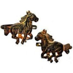 Horse Curtain Tie Back Set