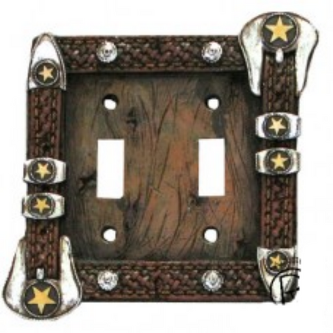 Star Buckle Double Switch Plate